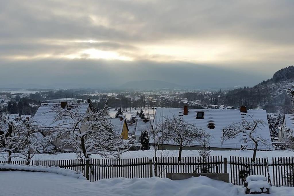 Ferienhaus Sonnenblick Entspannung Mit Sauna Kamin Und Balkon Sonneberg Eksteriør bilde